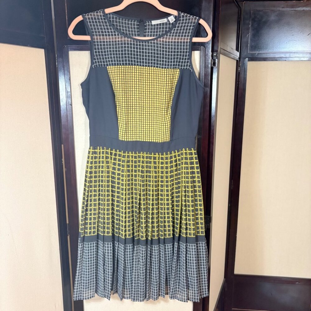 Halogen Geometric Colorblock Sleeveless Dress Size 8 Petite - Picture 2 of 12